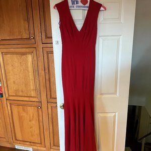 Betsy & Adam Mermaid-Style Red Gown | Worn 2 Times | Size 10